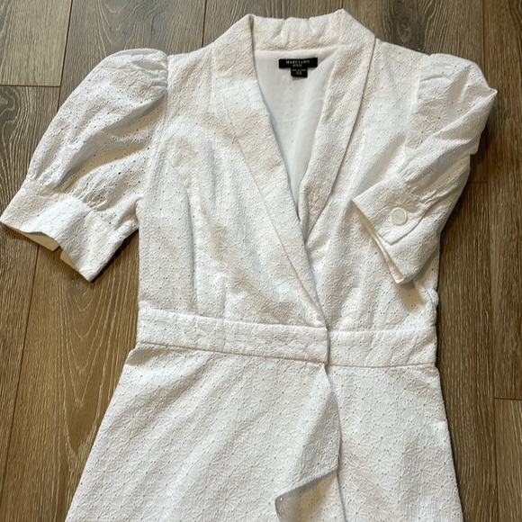 Marciano white laced wrap dress - Picture 2 of 6